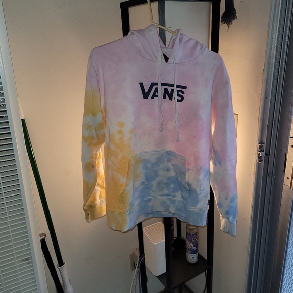 Vans Womens Pastel Tie-Dye Hoodie Sz L - Picture 2 of 6